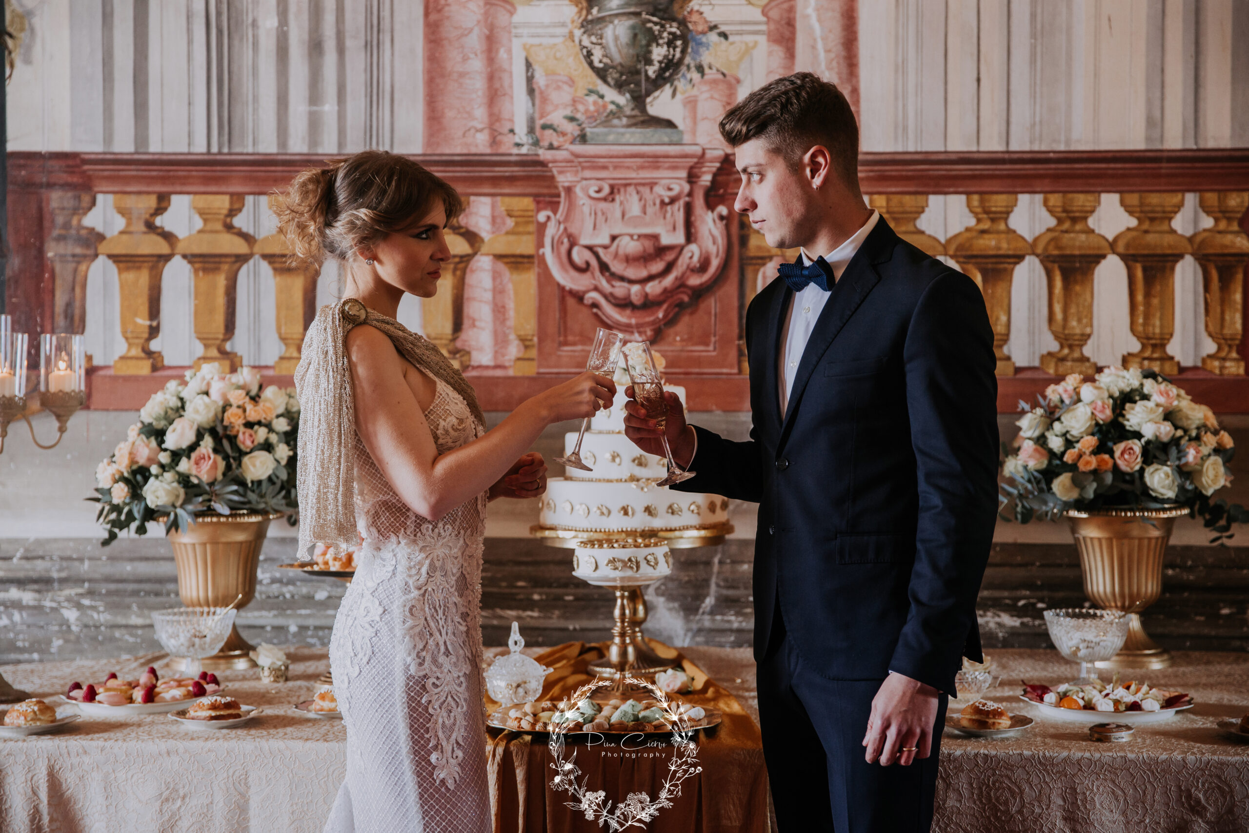 Wedding in a baroque villa